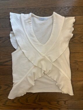 aqua addict white crossover top